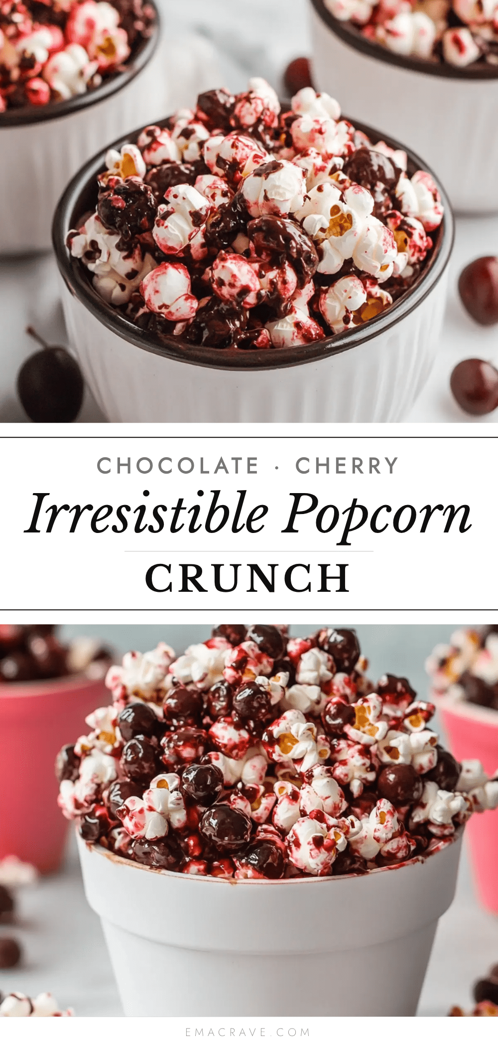 chocolate cherry popcorn crunch recipe