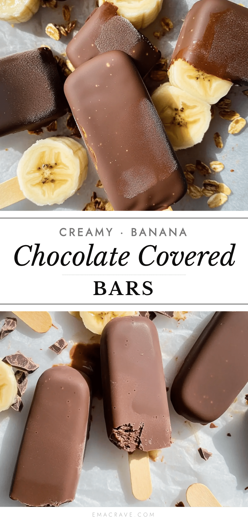 chocolate covered banana ice cream bars recipe