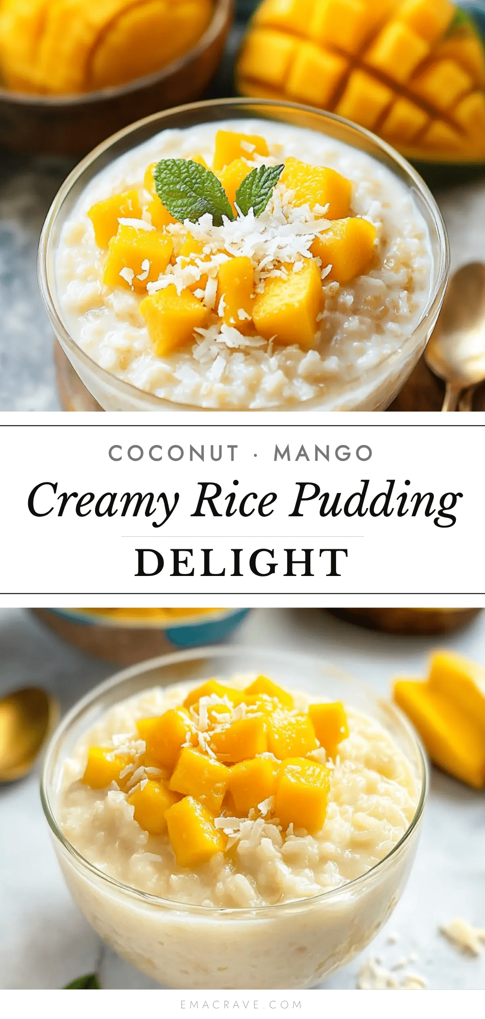 coconut mango rice pudding recipe