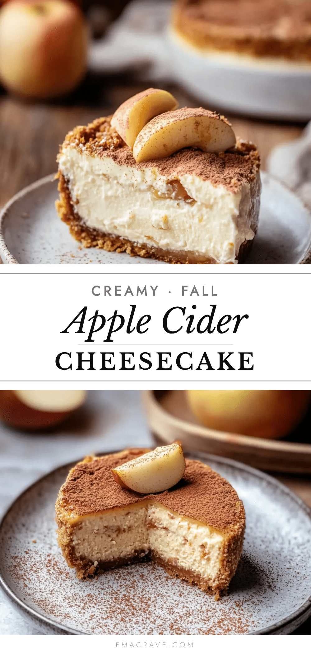 cozy apple cider cheesecake recipe