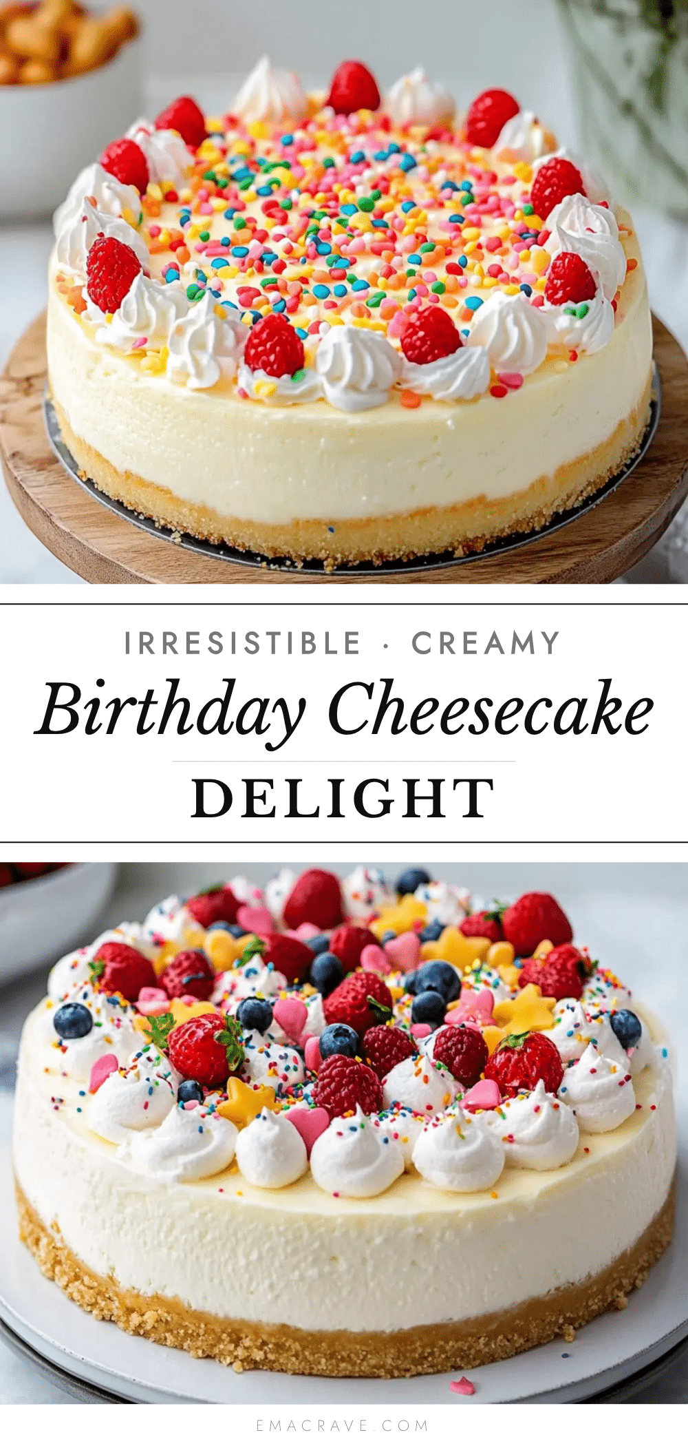 creamy birthday cheesecake recipe