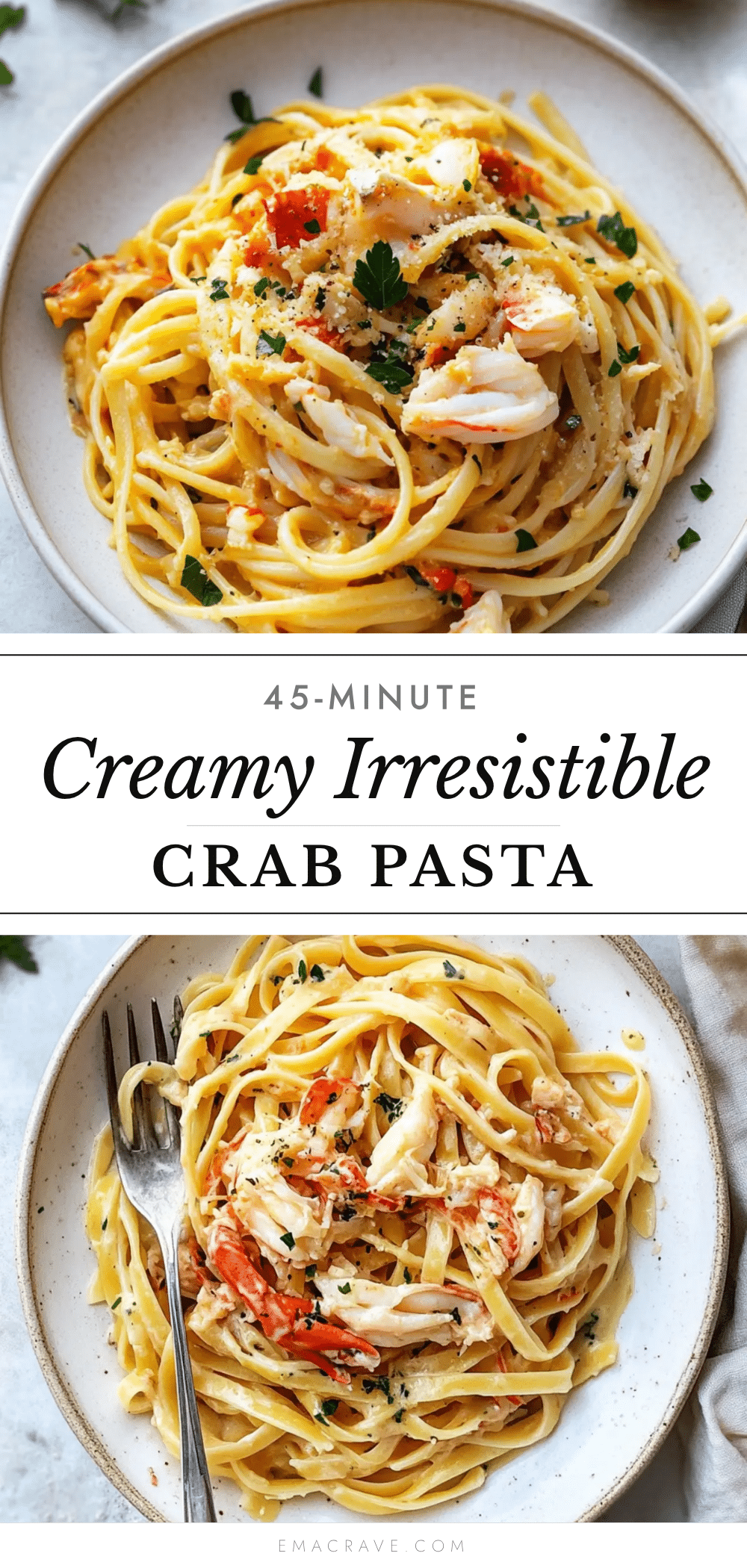 creamy crab pasta recipe recipe