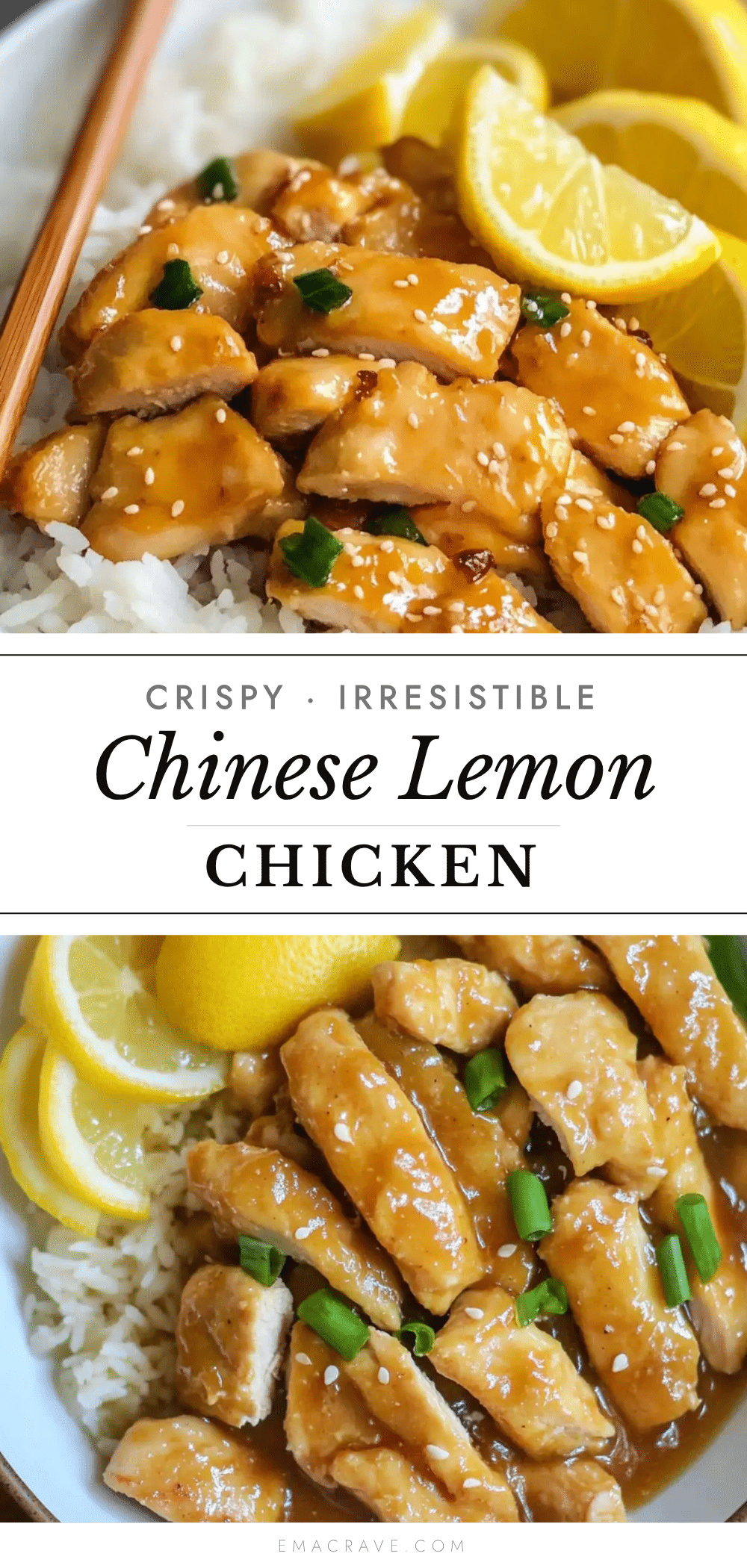 crispy Chinese lemon chicken recipe