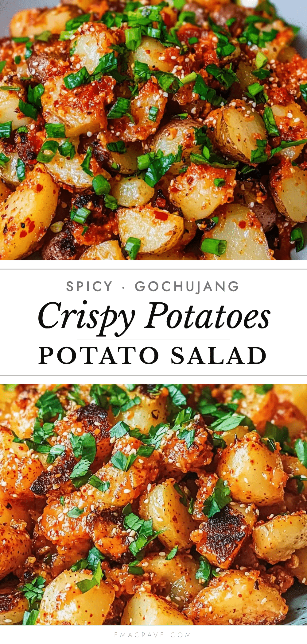 crispy gochujang potato salad recipe