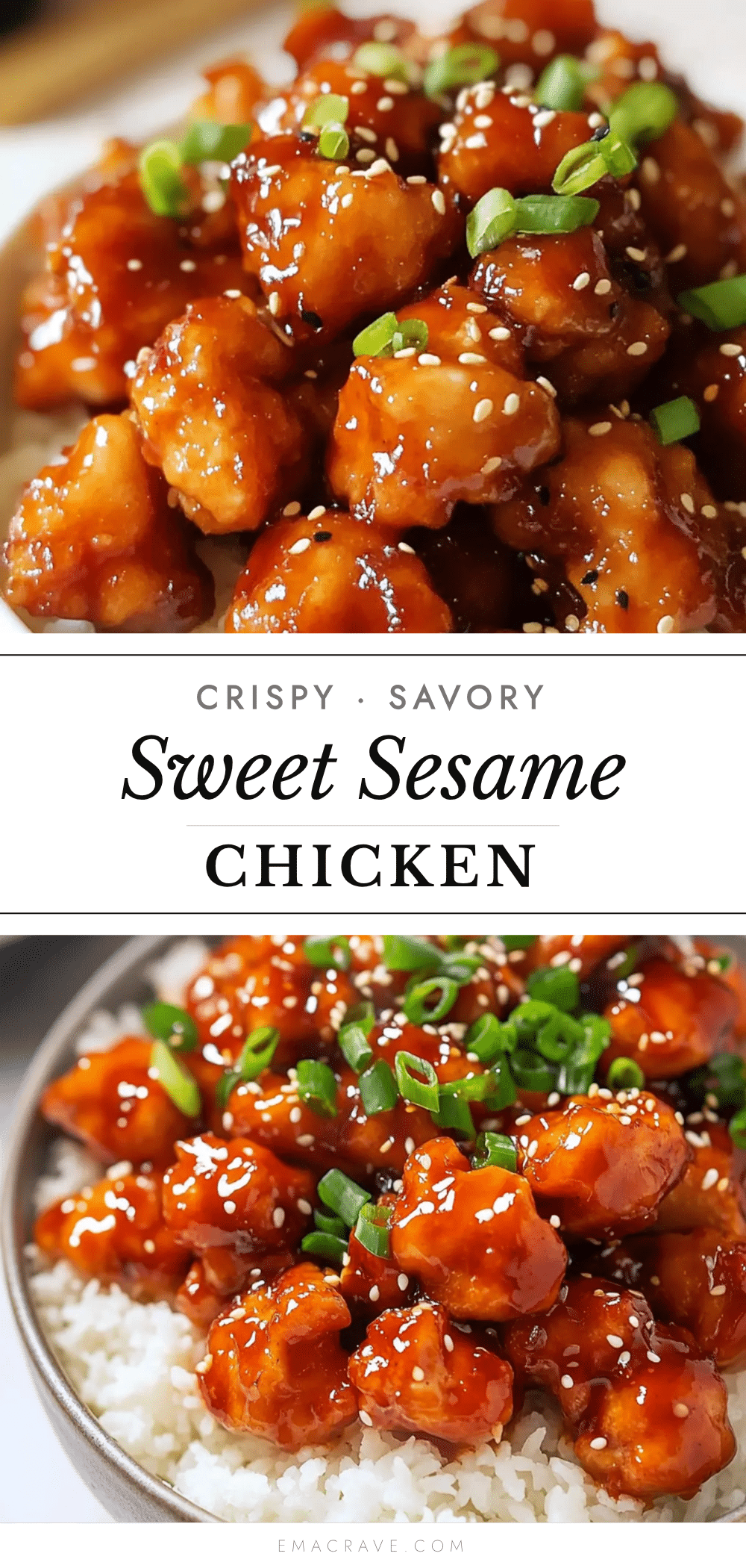 crispy savory sesame chicken recipe