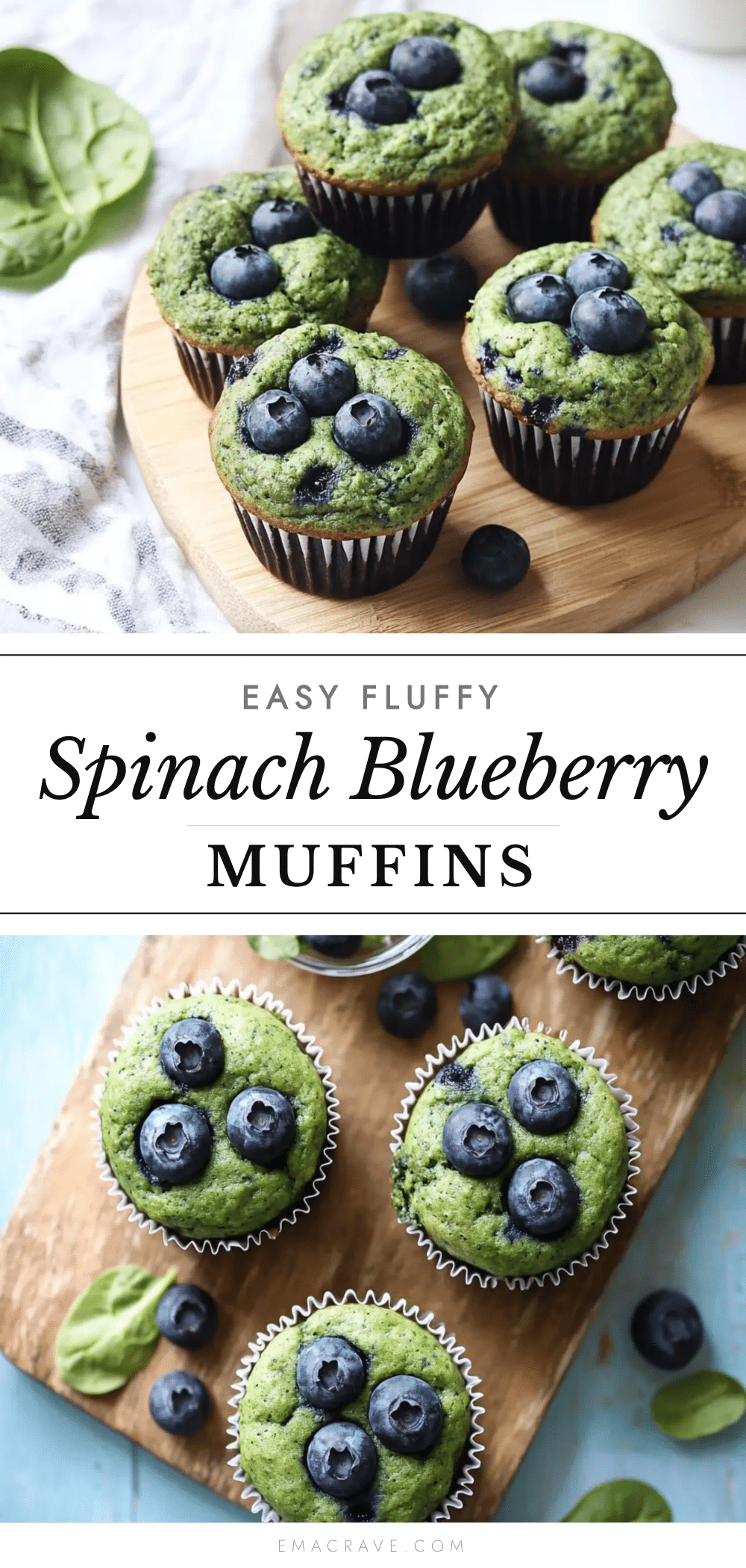 easy fluffy spinach blender muffins recipe