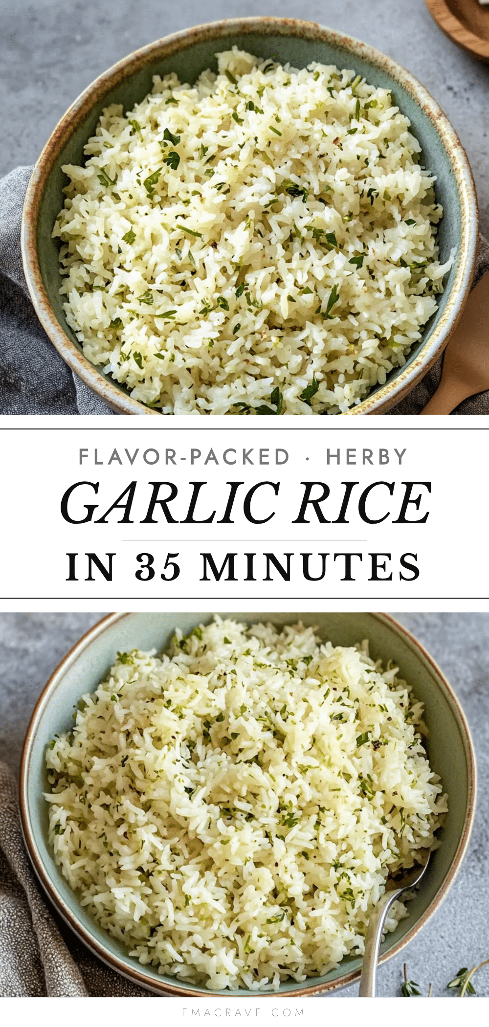 flavorful herby garlic rice recipe
