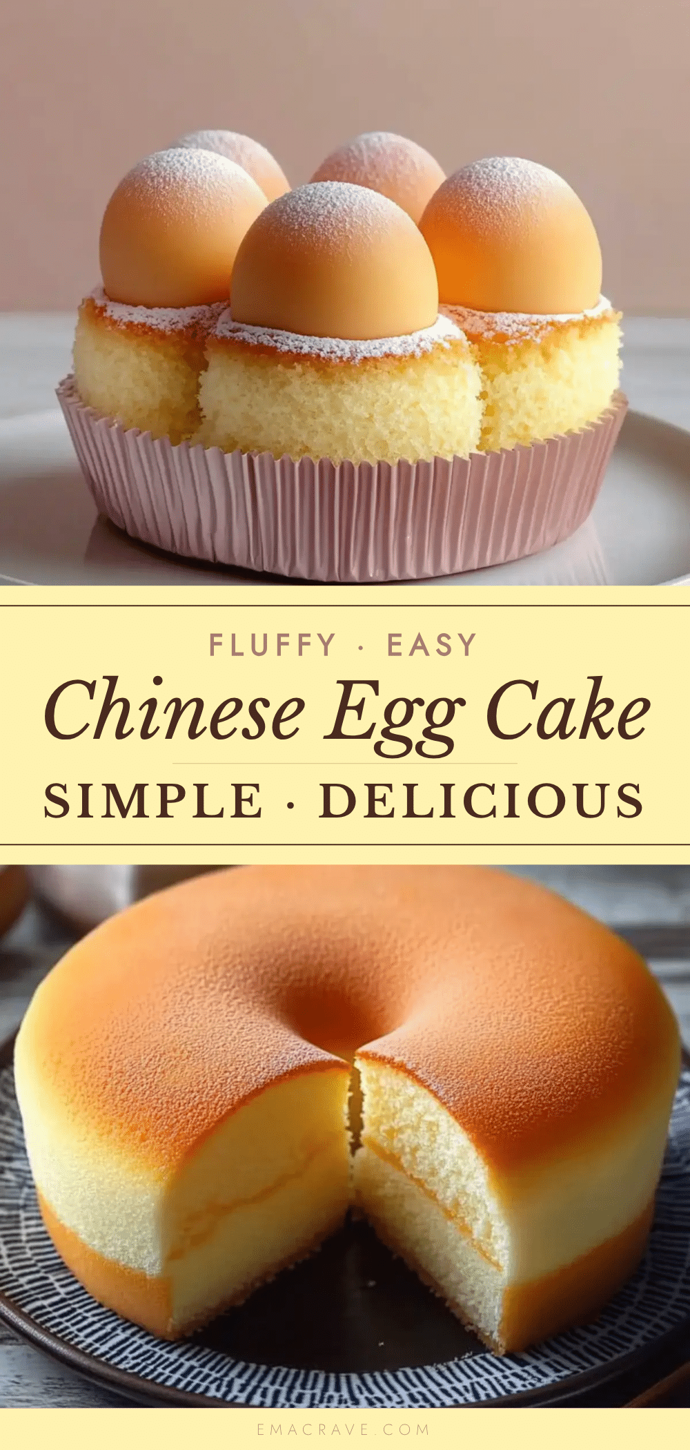 fluffy easy chinese egg cake recipe