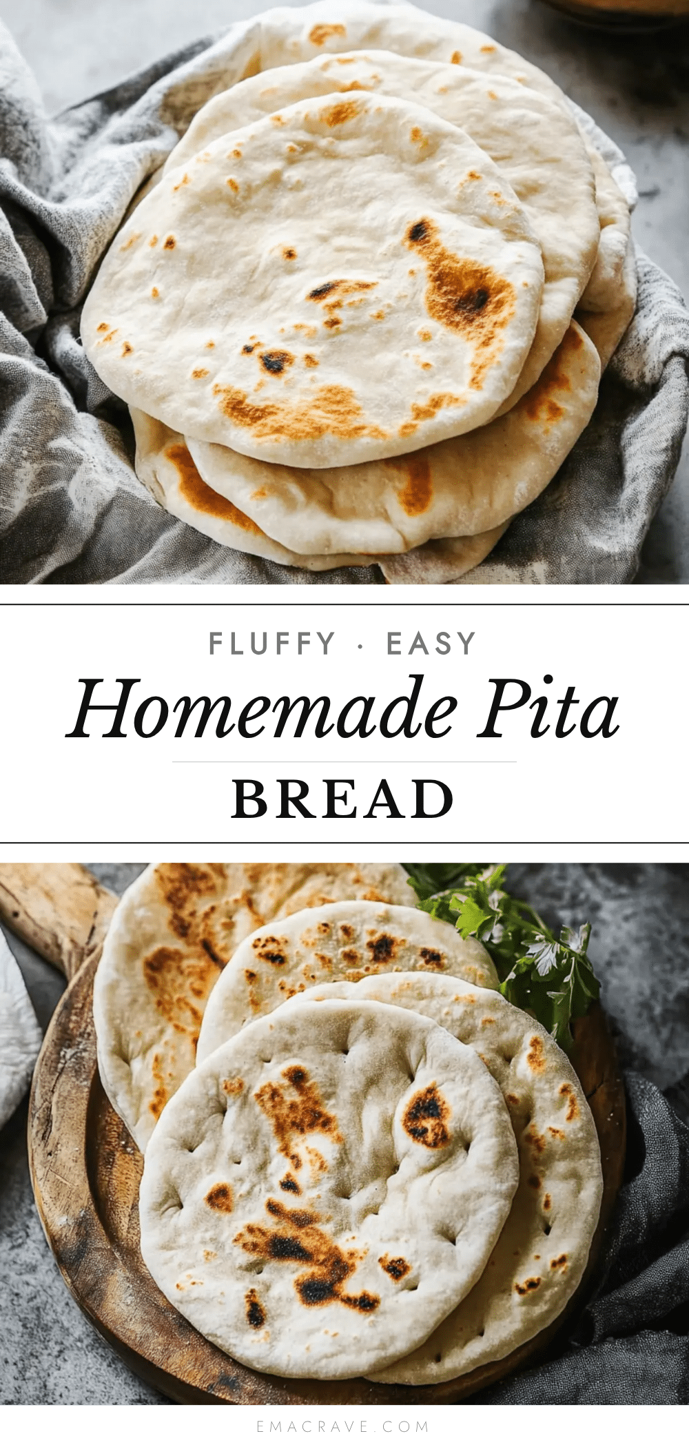 fluffy easy homemade pita bread recipe