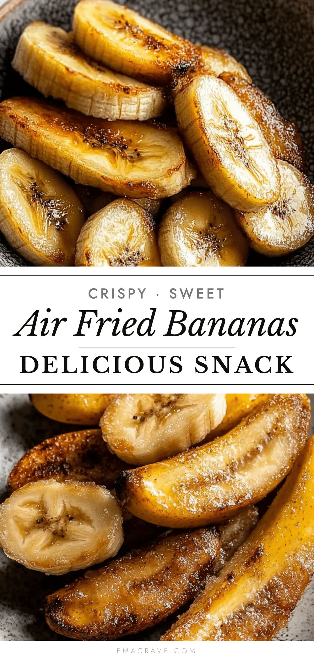 healthy air fried bananas recipe