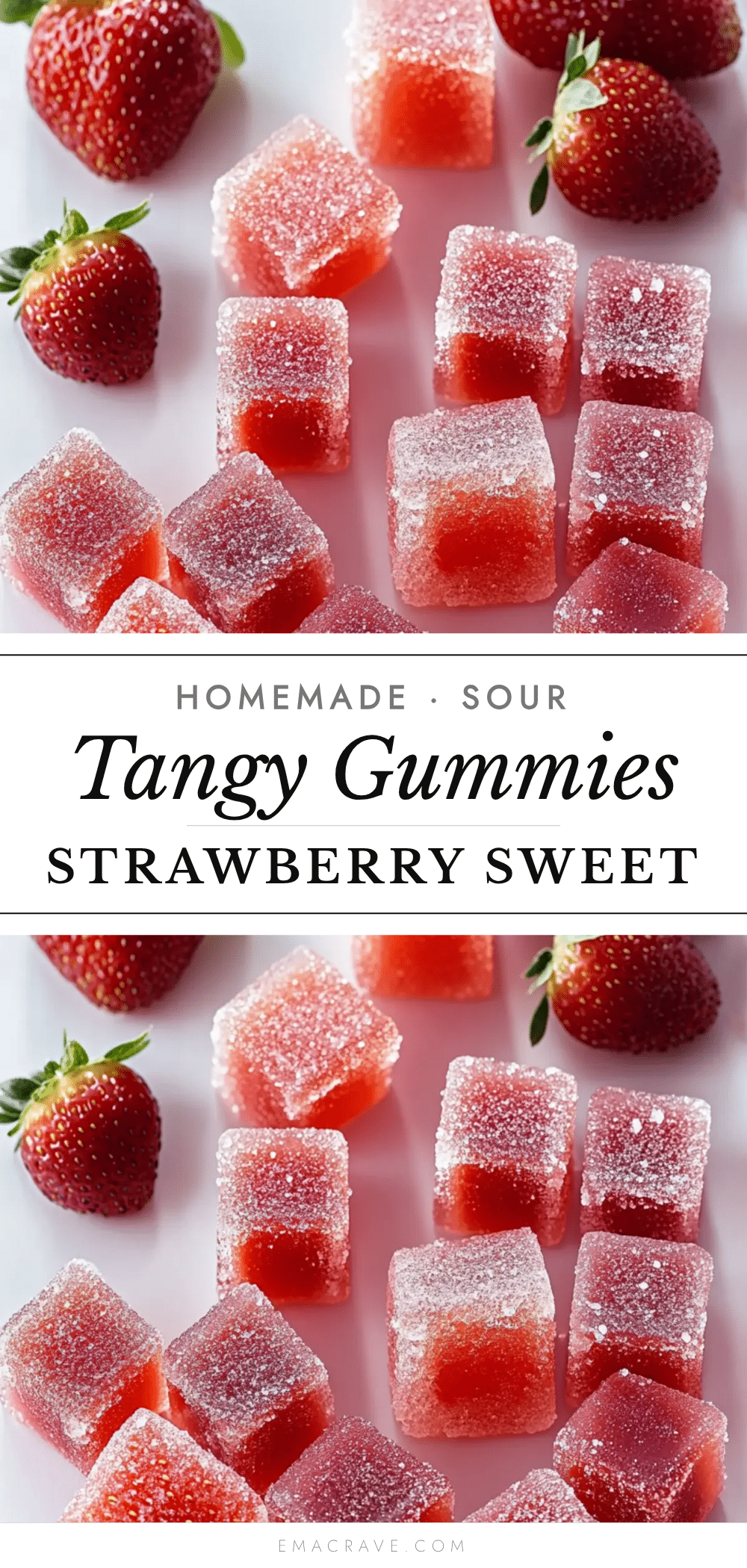homemade sour strawberry gummies recipe