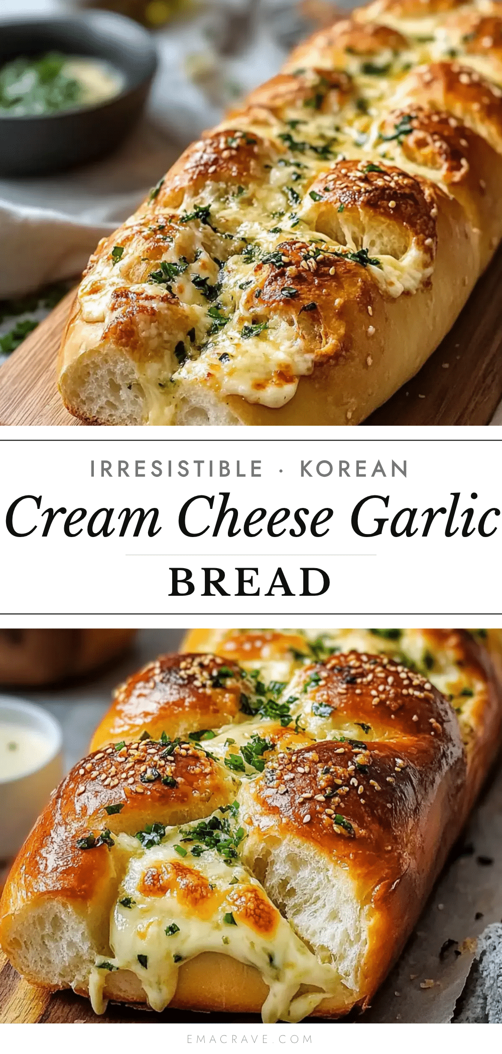 Korean cream cheese garlic bread recipe