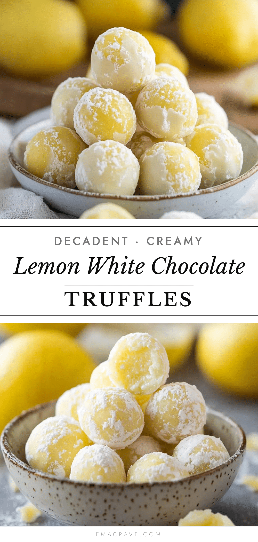 lemon white chocolate truffles recipe