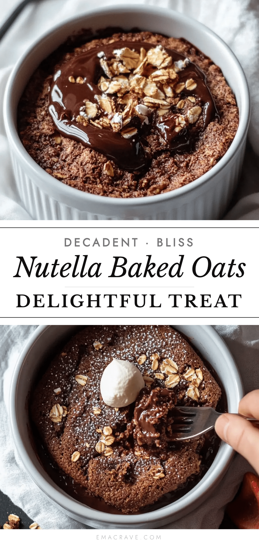 Nutella baked oats recipe