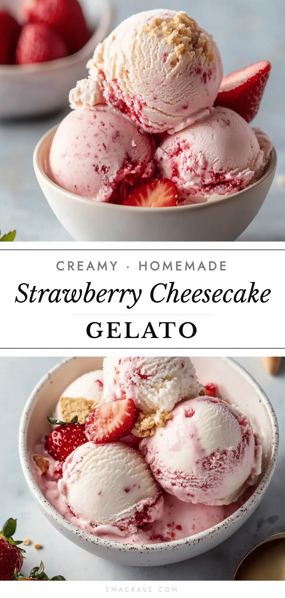 strawberry cheesecake gelato recipe