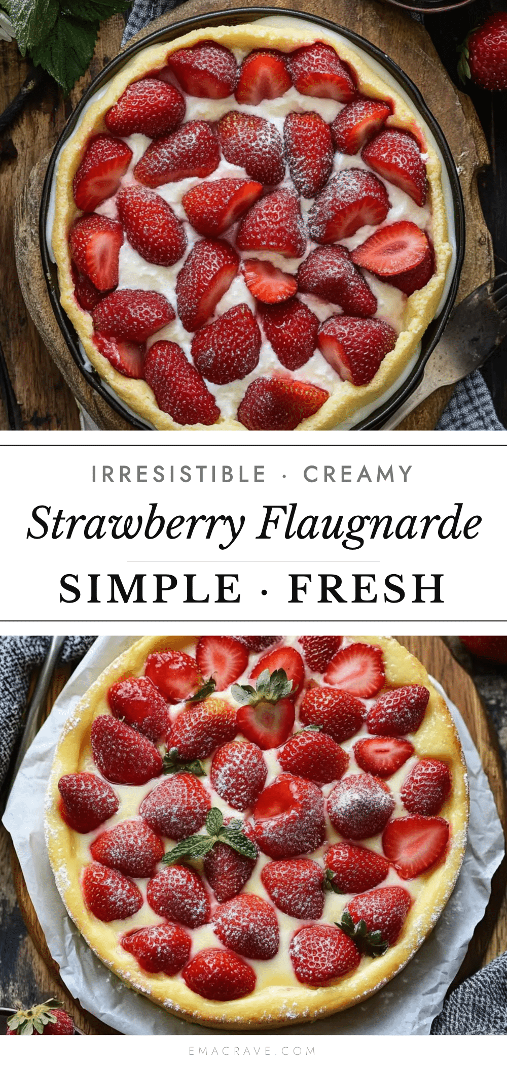 strawberry flaugnarde recipe