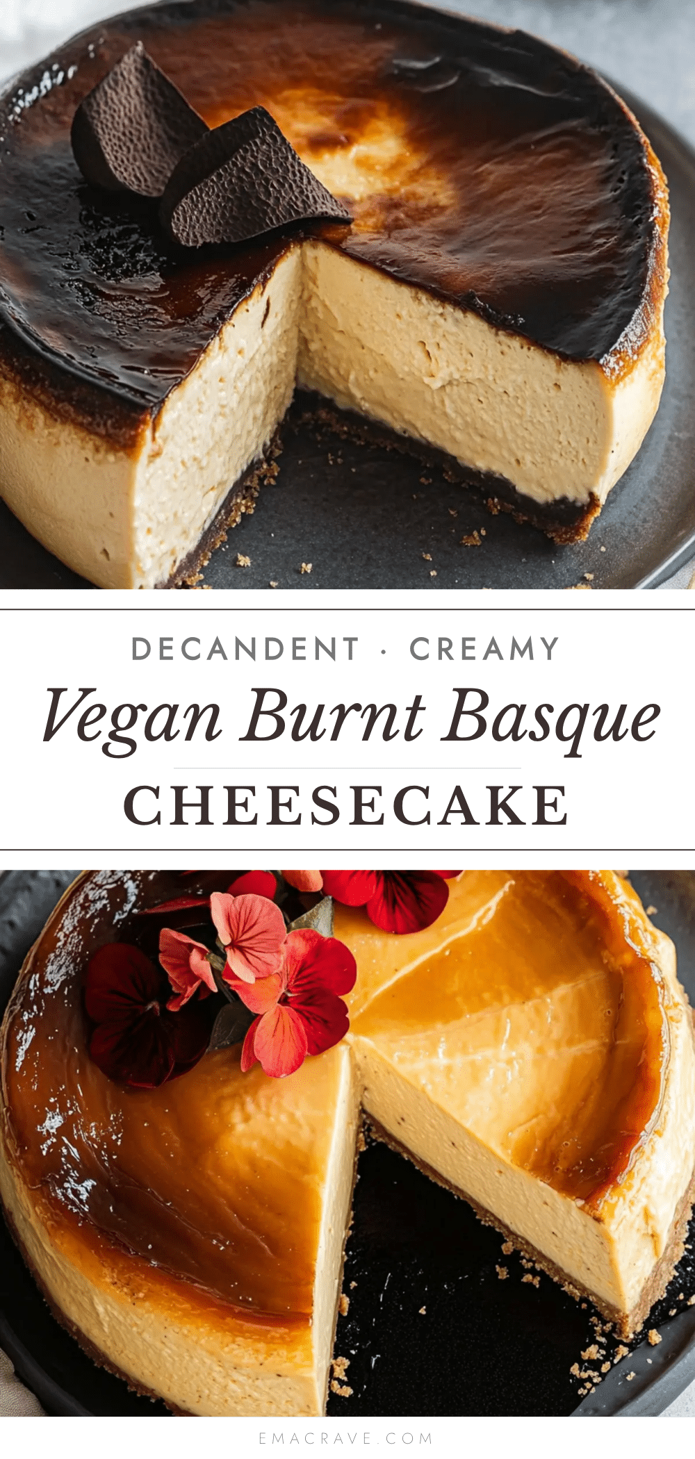 vegan burnt basque cheesecake recipe