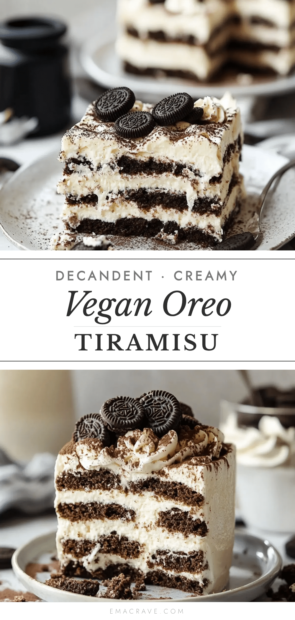vegan Oreo tiramisu recipe