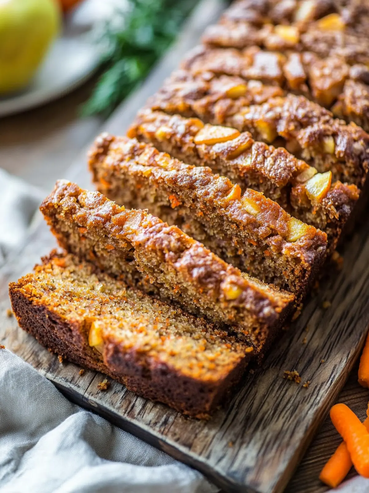 apple carrot bread preparation steps