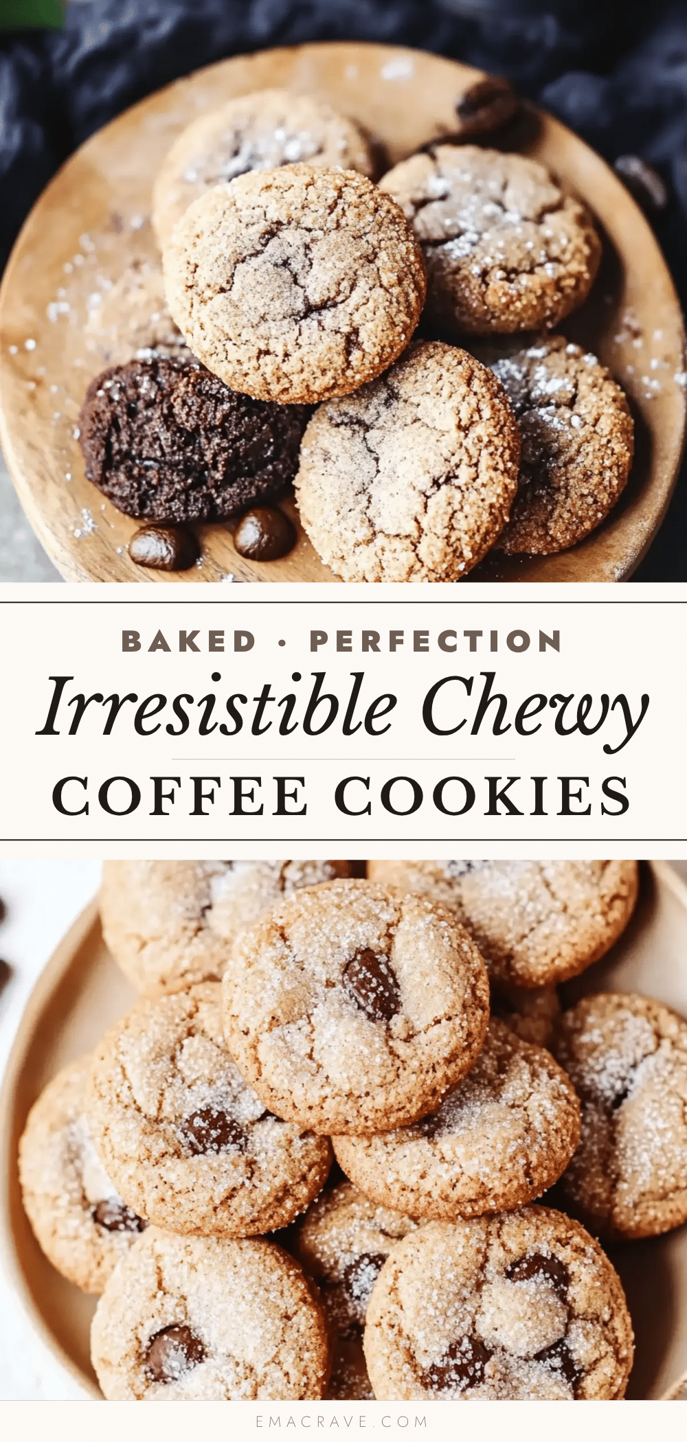 chewy coffee cookies with dark chocolate chunks recipe