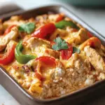 Creamy Chicken Fajita Cottage Cheese Bake - featured image