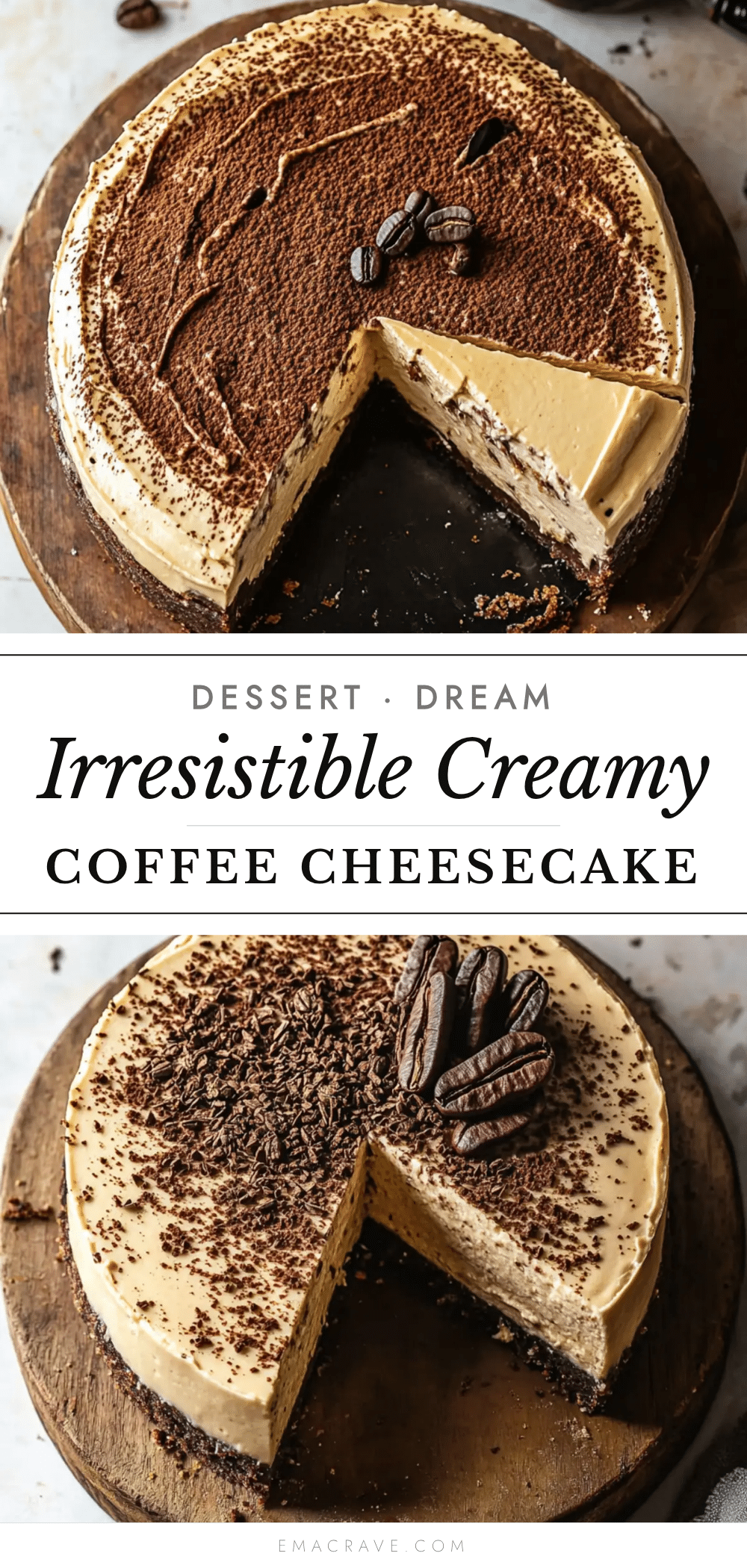 creamy coffee cheesecake with rich chocolate glaze recipe