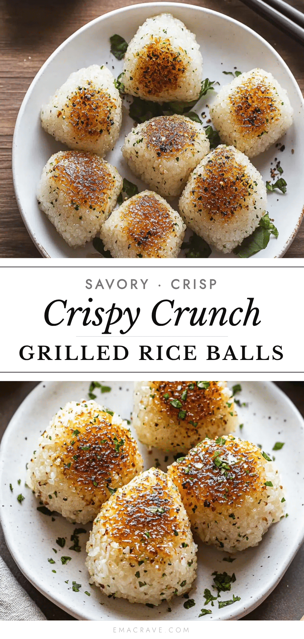 crispy grilled rice balls recipe