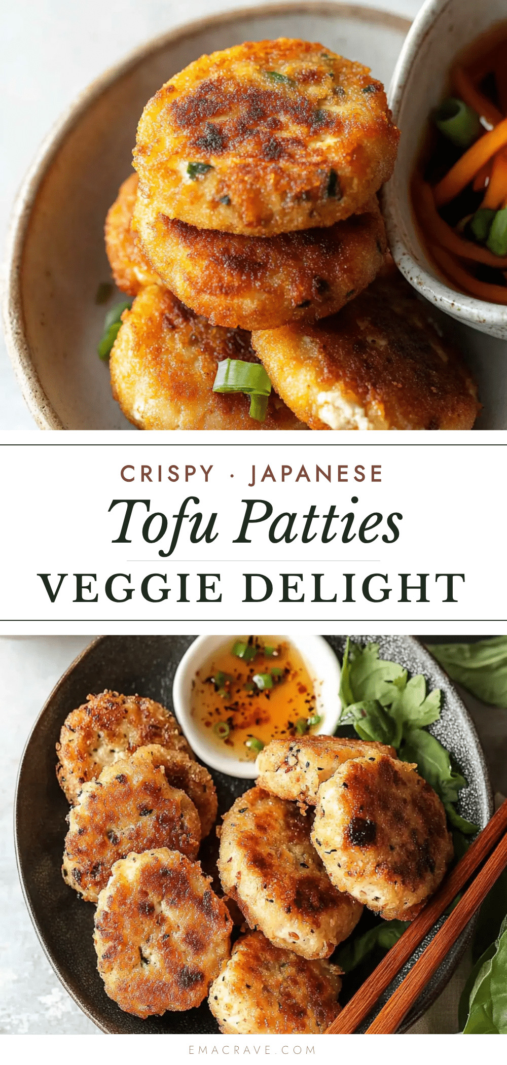 crispy Japanese fried tofu patties recipe