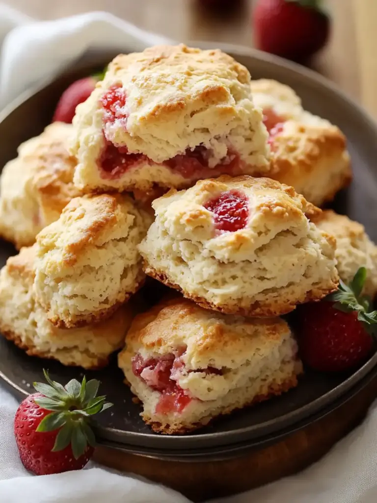 English strawberry scones - featured image