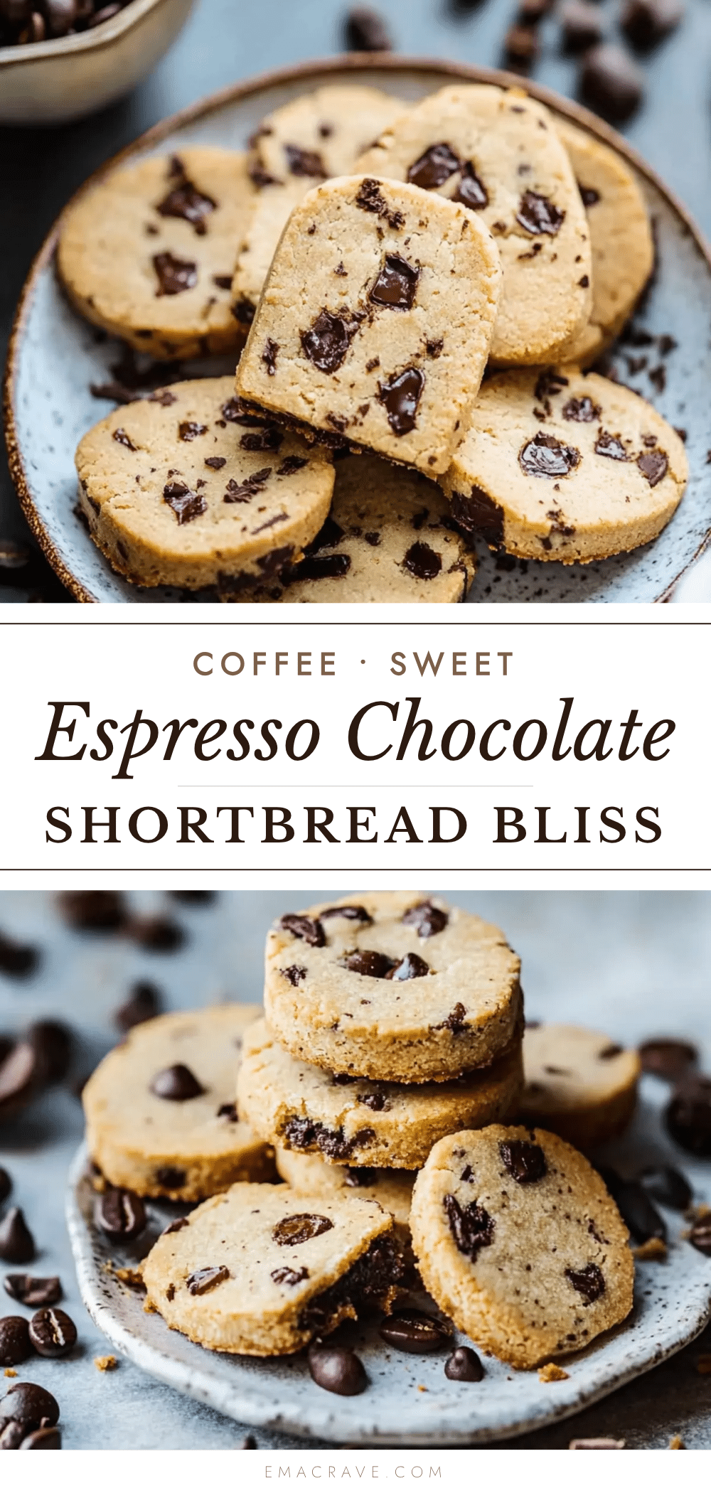 espresso chocolate shortbread cookies recipe