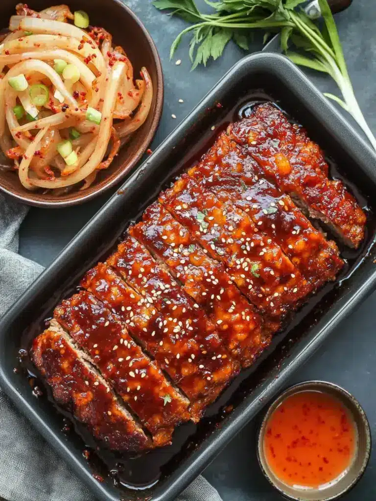 Korean meatloaf with gochujang glaze - featured image