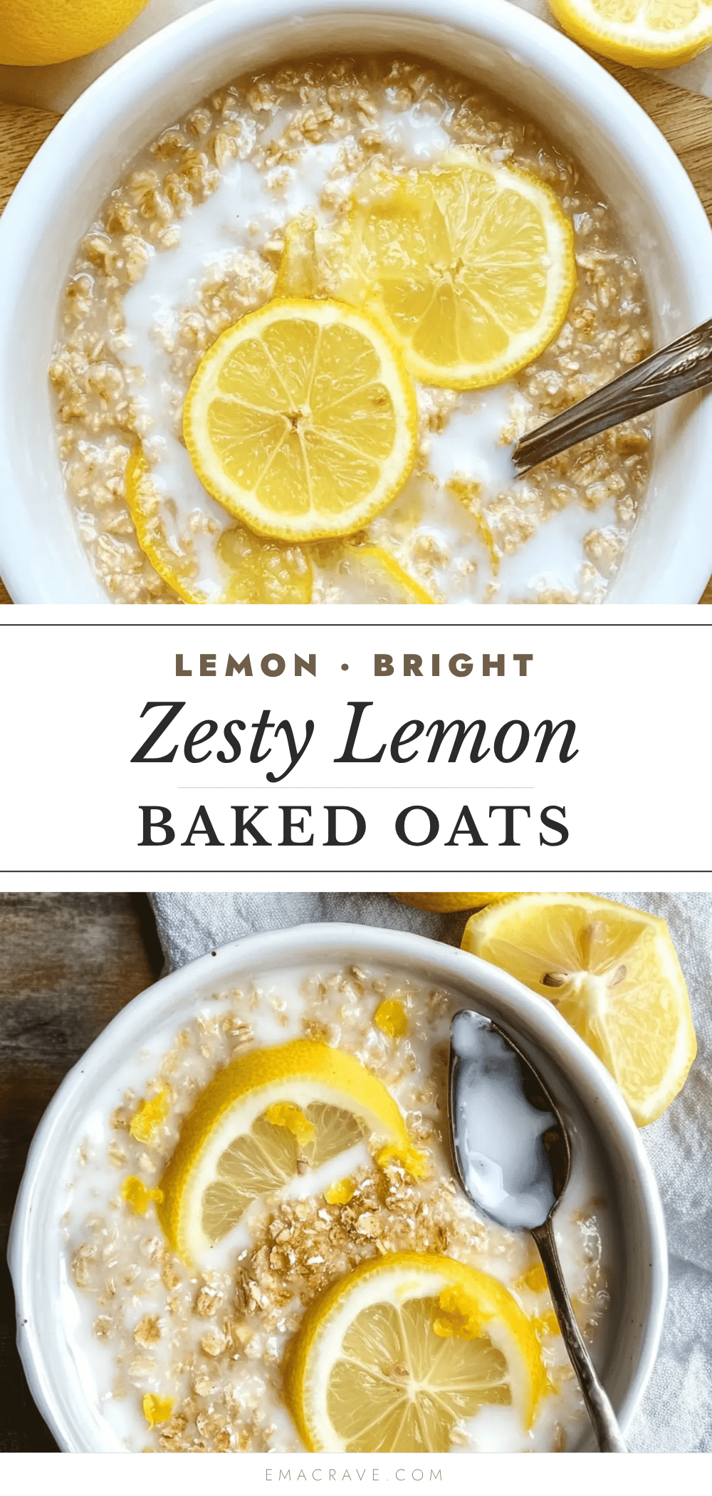 lemon baked oats recipe