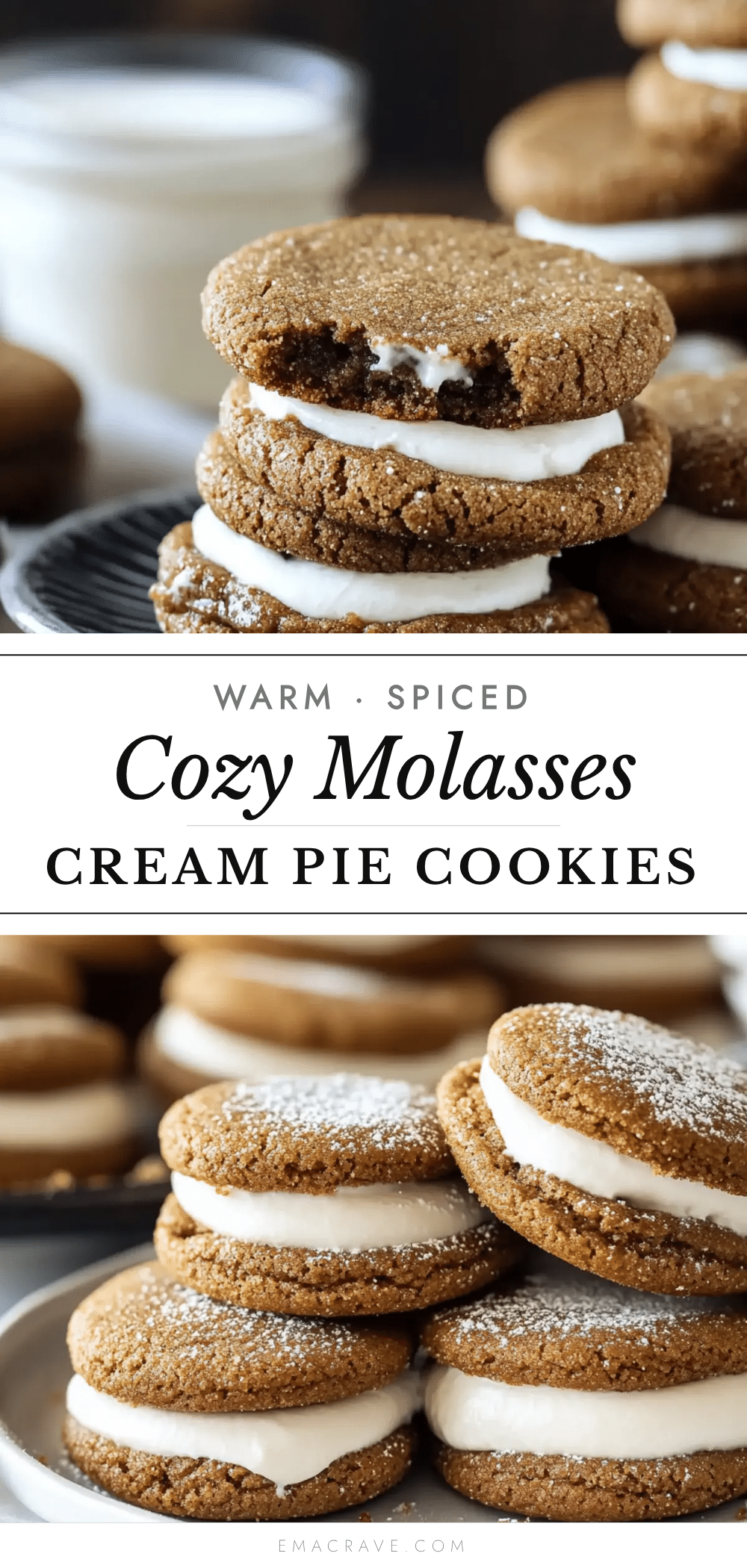 molasses cream pie cookies recipe