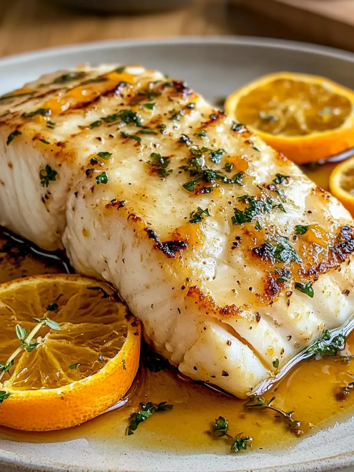 orange dijon grilled halibut preparation steps