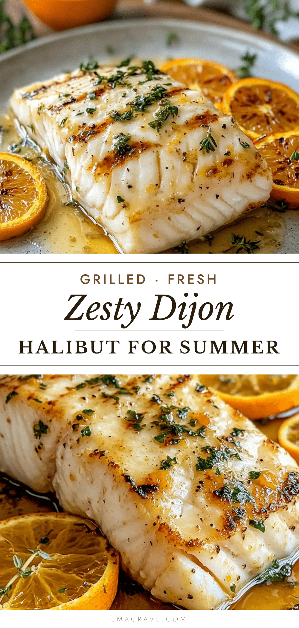 orange dijon grilled halibut recipe