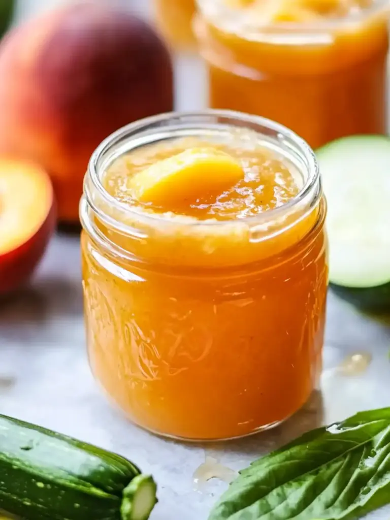 peach zucchini jam - featured image