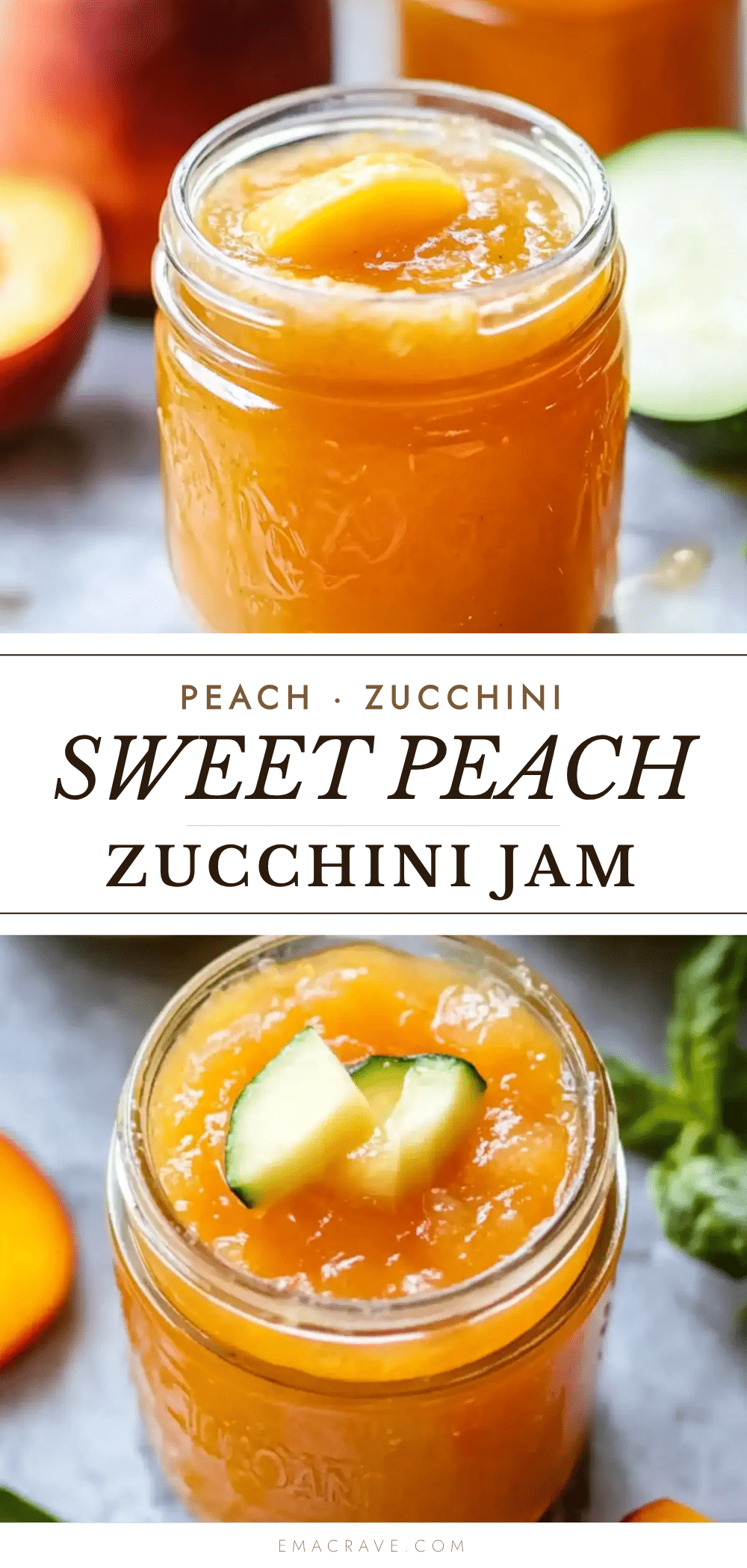 peach zucchini jam recipe