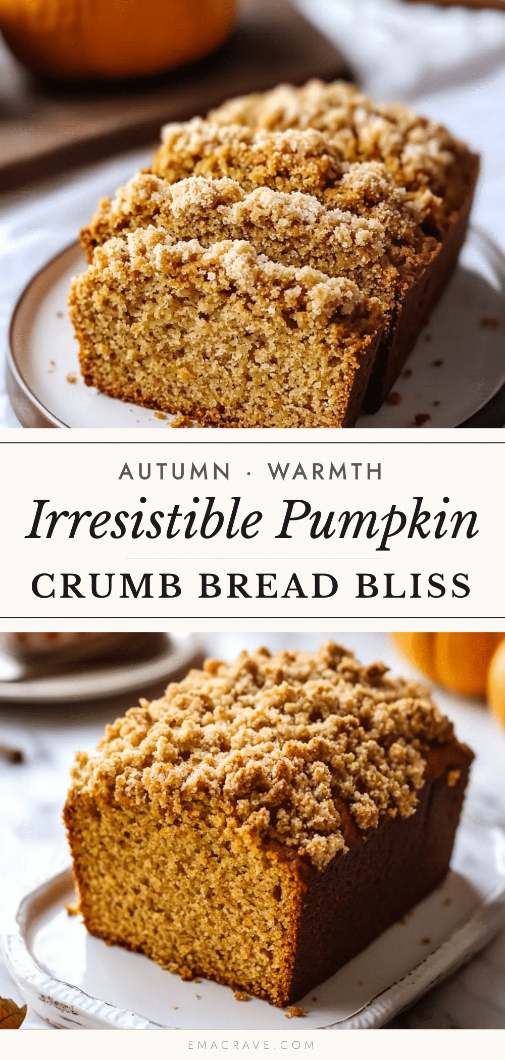 pumpkin bread with crumb topping recipe