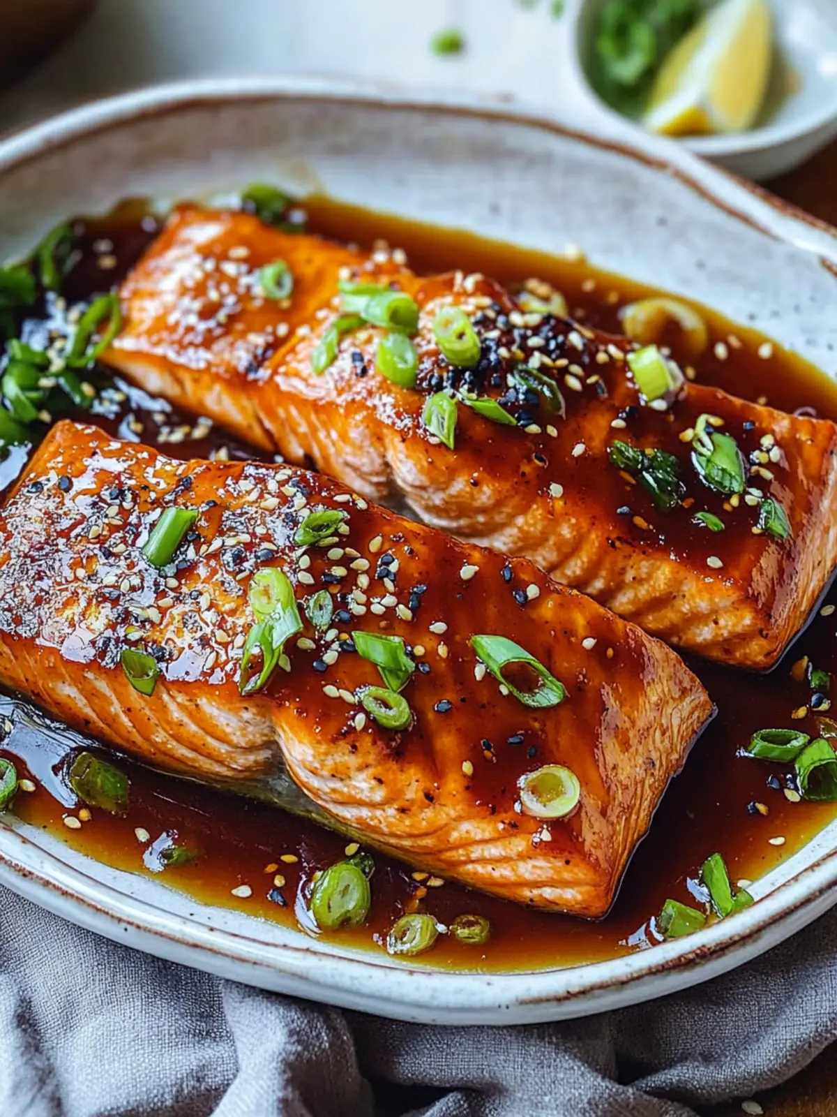 Quick Sticky Teriyaki Salmon preparation steps