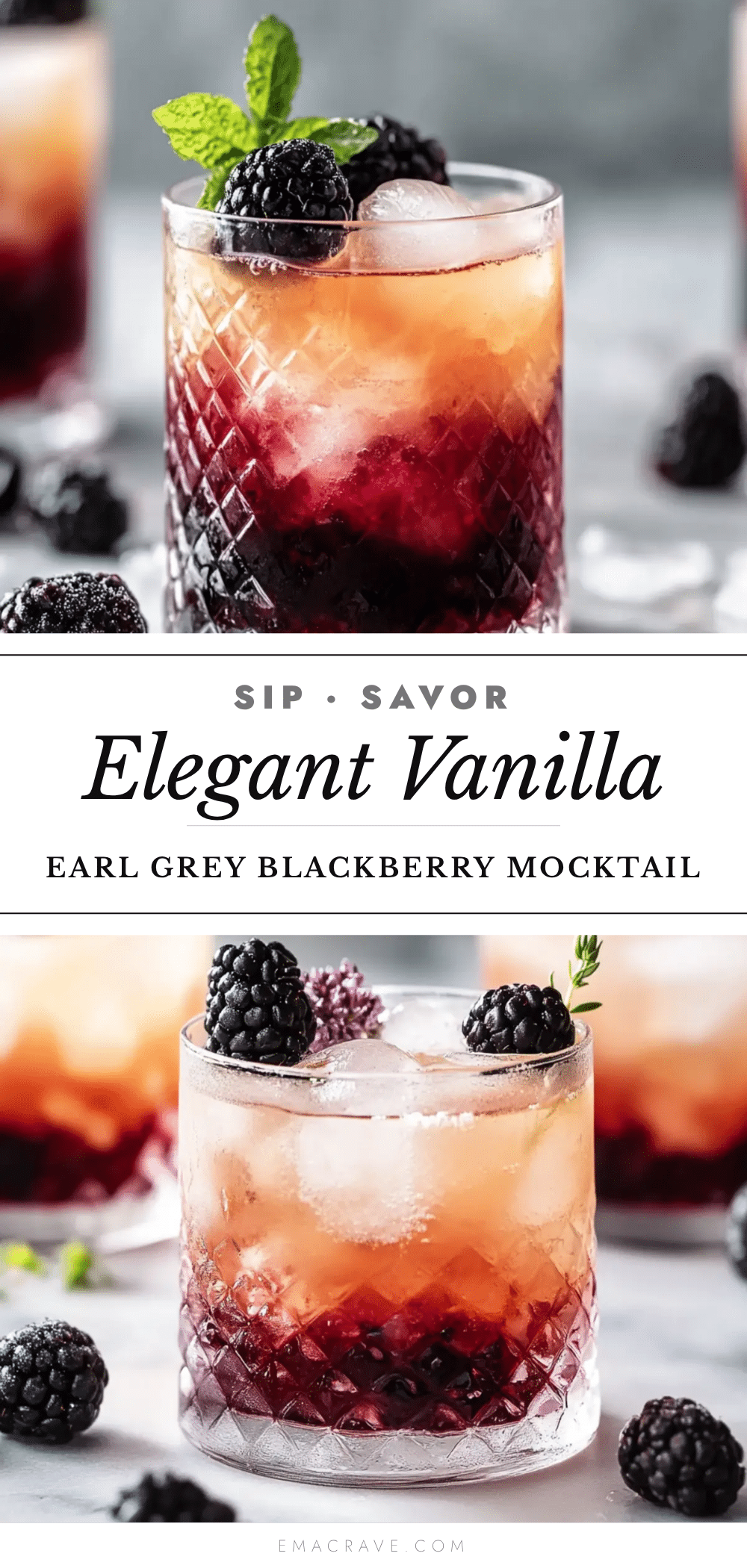 vanilla earl grey blackberry mocktail recipe