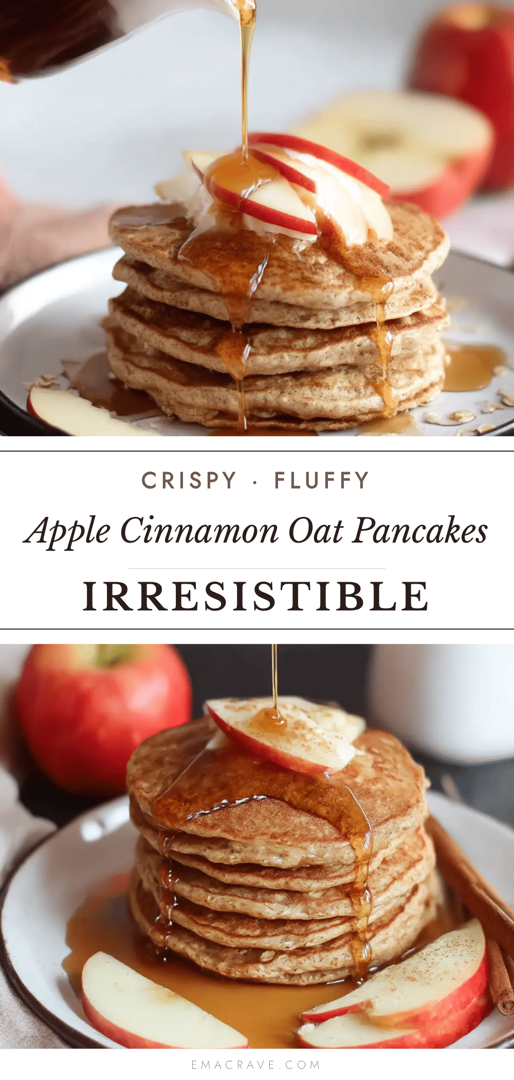 apple cinnamon oat pancakes recipe