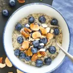 blueberry honey breakfast quinoa - featured image