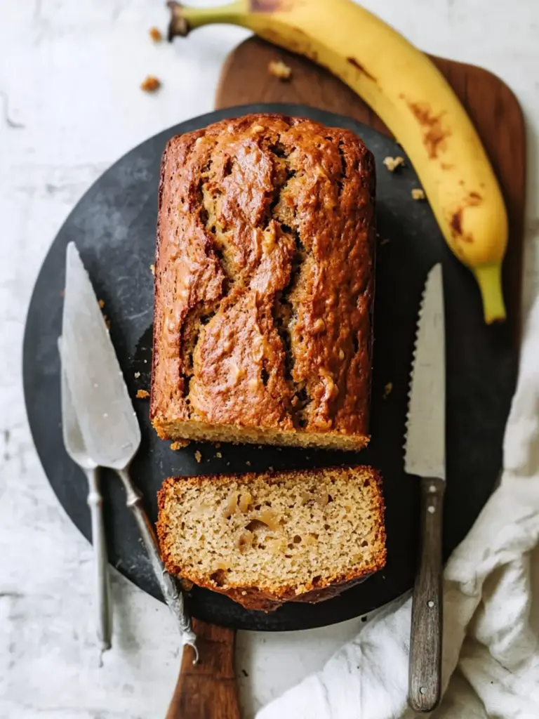 butterscotch banana bread - featured image
