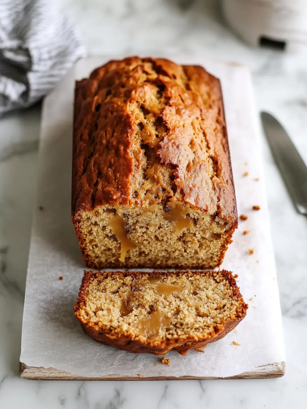 butterscotch banana bread preparation steps