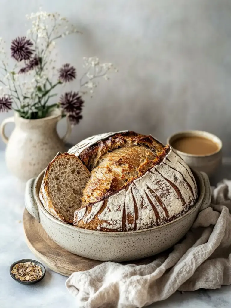 chai sourdough bread - featured image