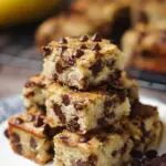 chocolate chip banana bars - featured image