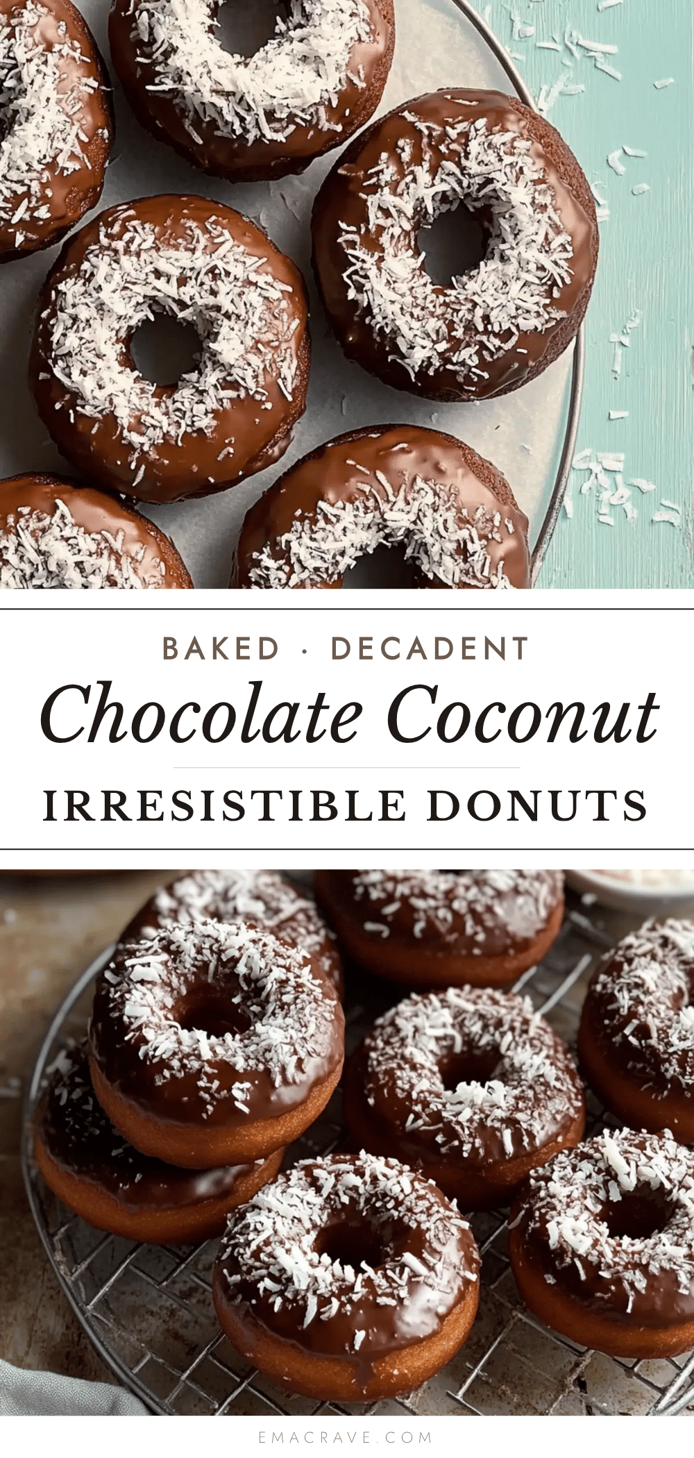 chocolate coconut donuts recipe