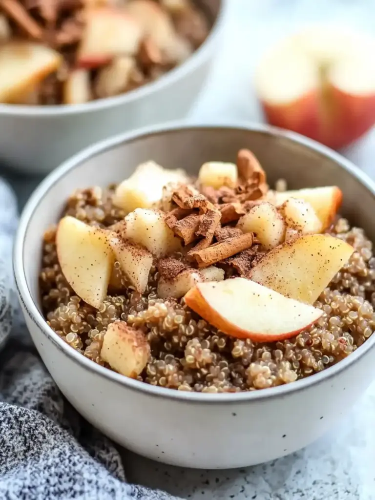 cinnamon apple breakfast quinoa - featured image