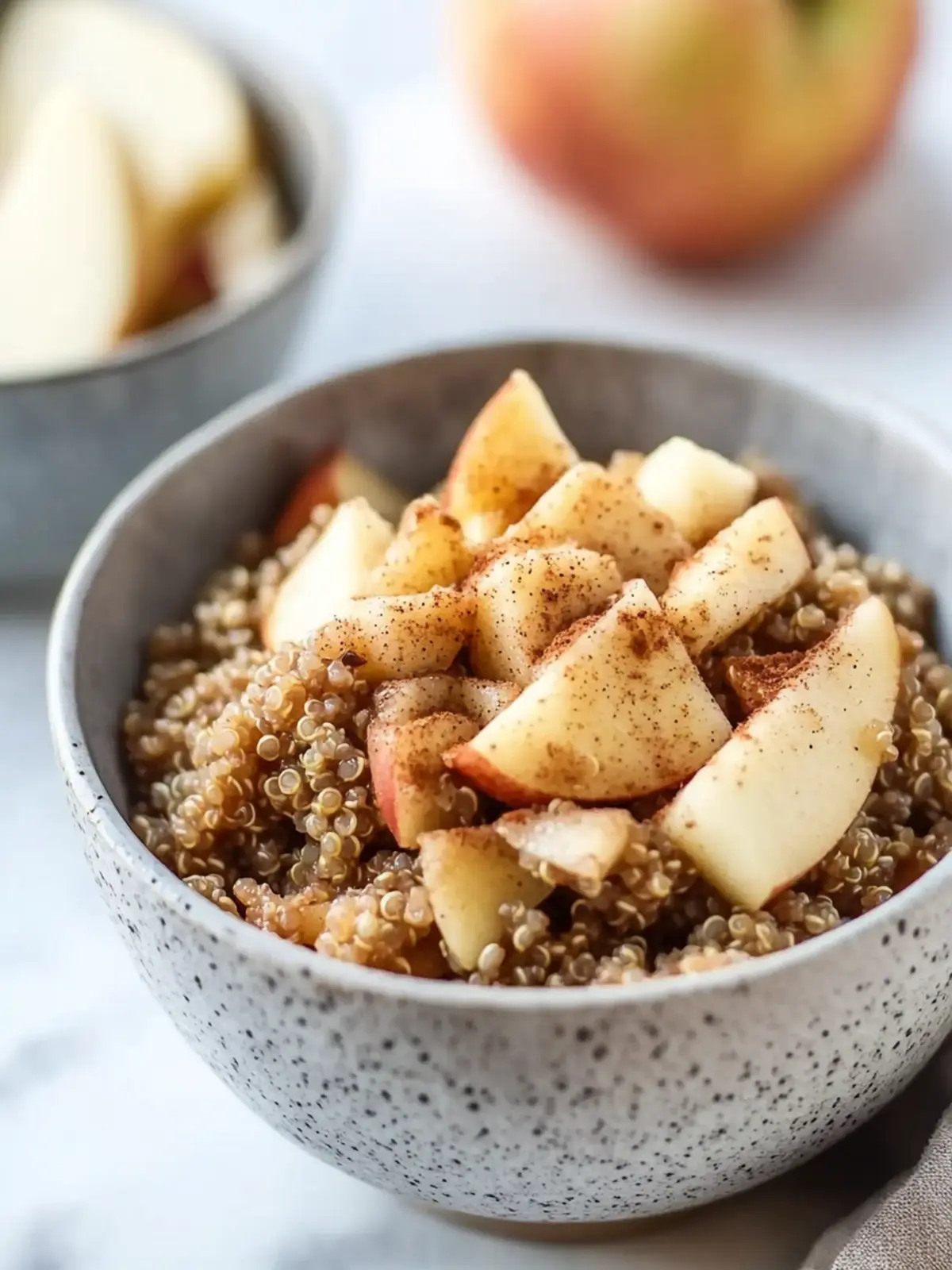 cinnamon apple breakfast quinoa preparation steps