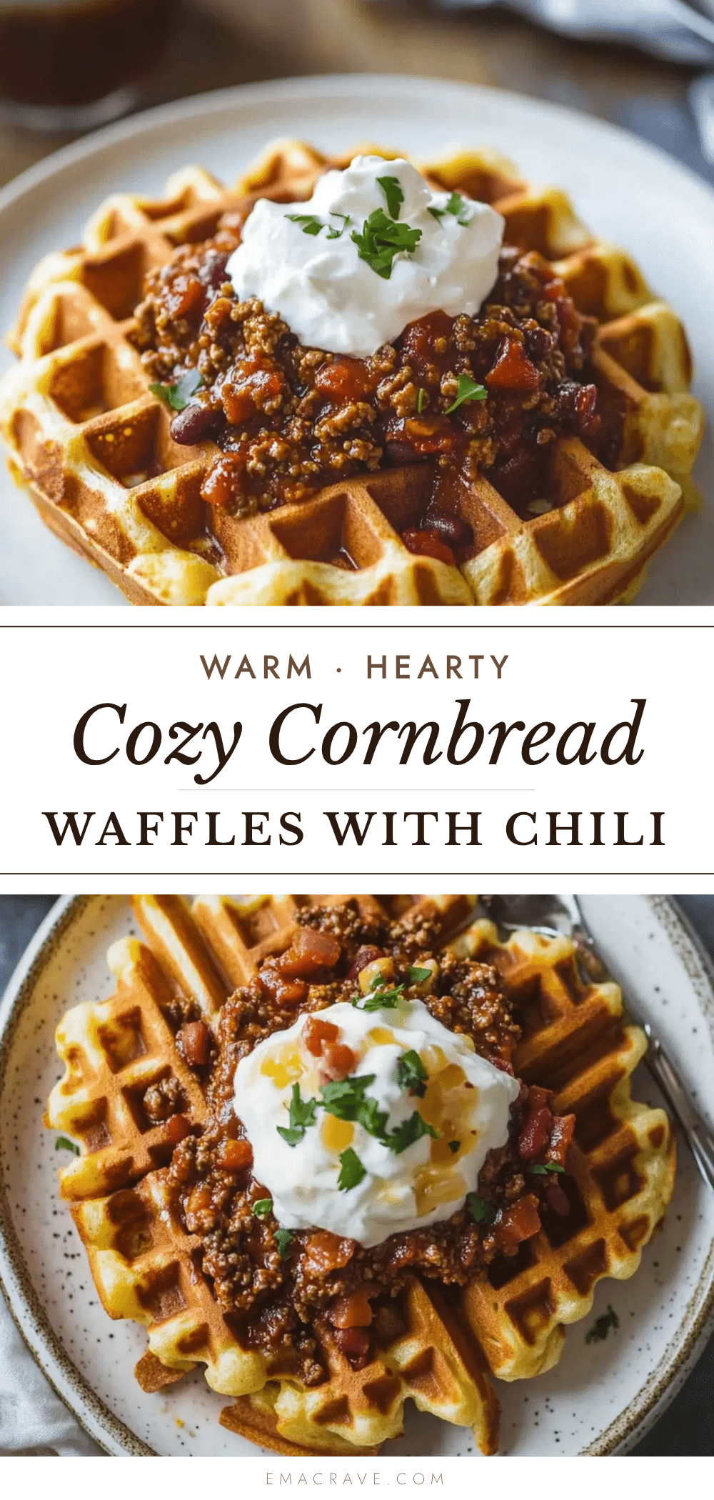 cornbread waffles with chili recipe